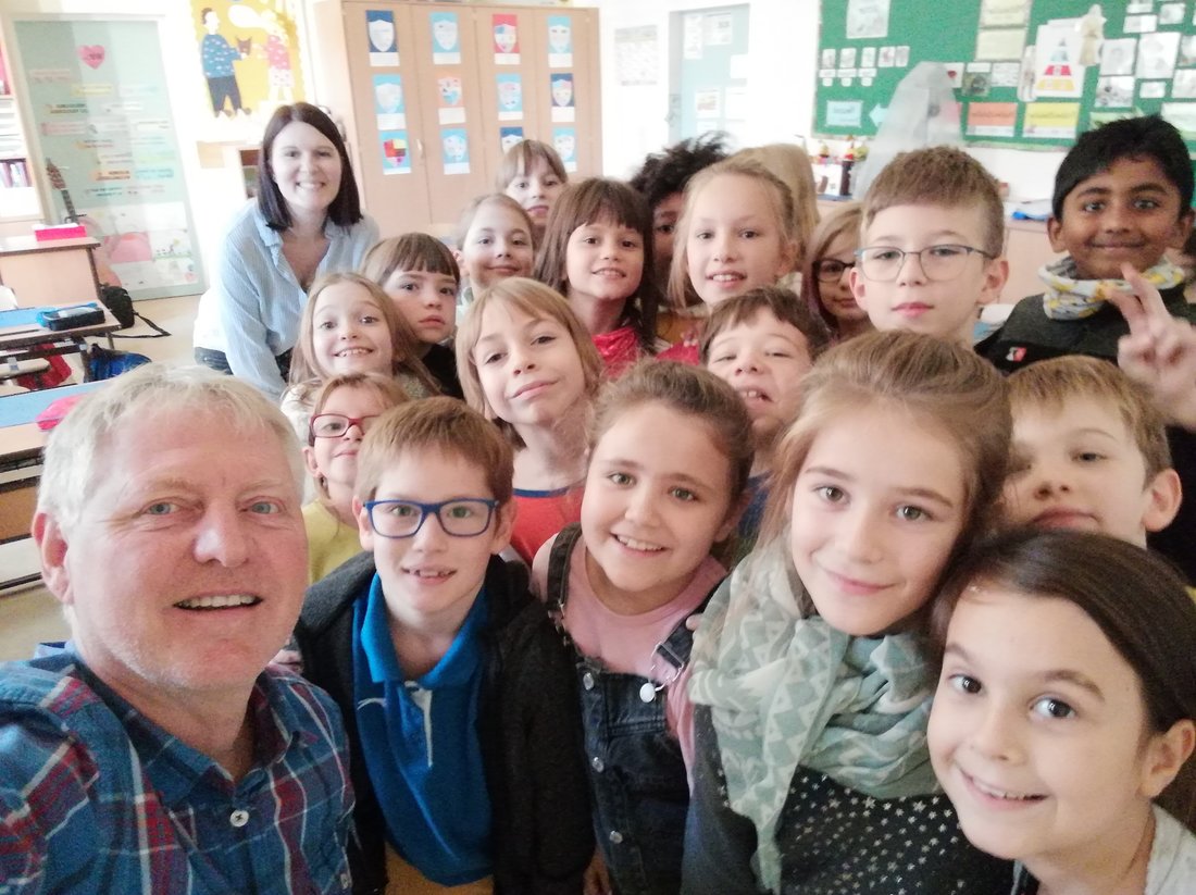 Dr. Werner Huber in der Astrid-Lindgren-Schule, 1060 Wien